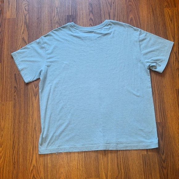 North Face Mens Large Blue Spell Out Casual Designer Tee - Picture 5 of 5